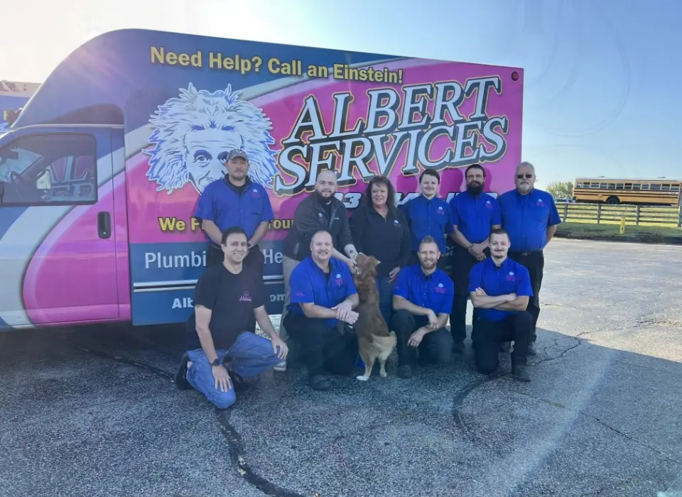 Albert Services Group Photo With Truck